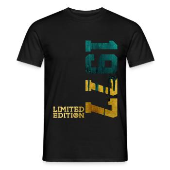 49E ANNIVERSAIRE ÉDITION LIMITÉE 1977 - T-shirt homme - noir - Devant - AI Model Male 178 light (178cm)