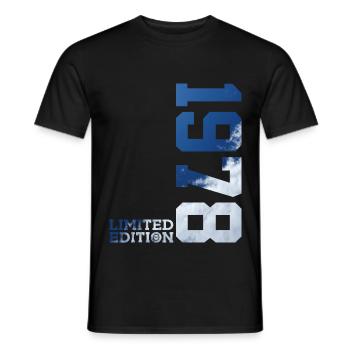 ÉDITION LIMITÉE 48E ANNIVERSAIRE 1978 - T-shirt homme - noir - Devant - AI Model Male 178 light (178cm)