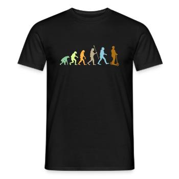 Evolution E-Scooter Scooter Electric Scooter Scoot - Men's T-Shirt - black - Front - AI Model Male 178 light (178cm)