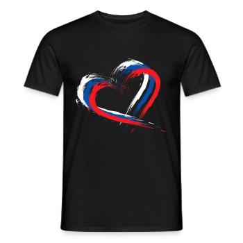 Slowakei - Männer T-Shirt - Schwarz - Vorne - AI Model Male 178 light (178cm)