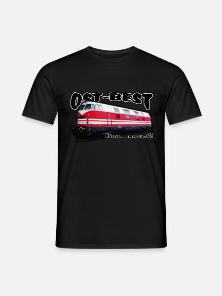 DDR Diesellok V180 Deutsc - Männer T-Shirt - Schwarz