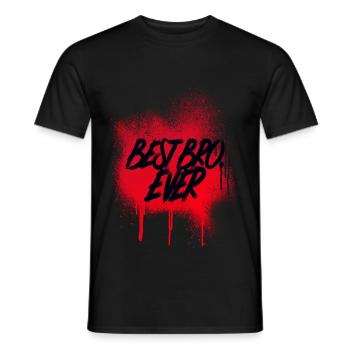 Best Bro Ever Best Brother Gift Family - Men's T-Shirt - black - Front - AI Model Male 178 light (178cm)