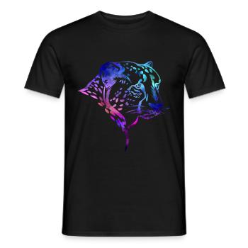 Leopard - Men's T-Shirt - black - Front - AI Model Male 178 light (178cm)