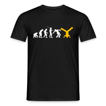 Breakdance - Männer T-Shirt - Schwarz - Vorne - AI Model Male 178 light (178cm)
