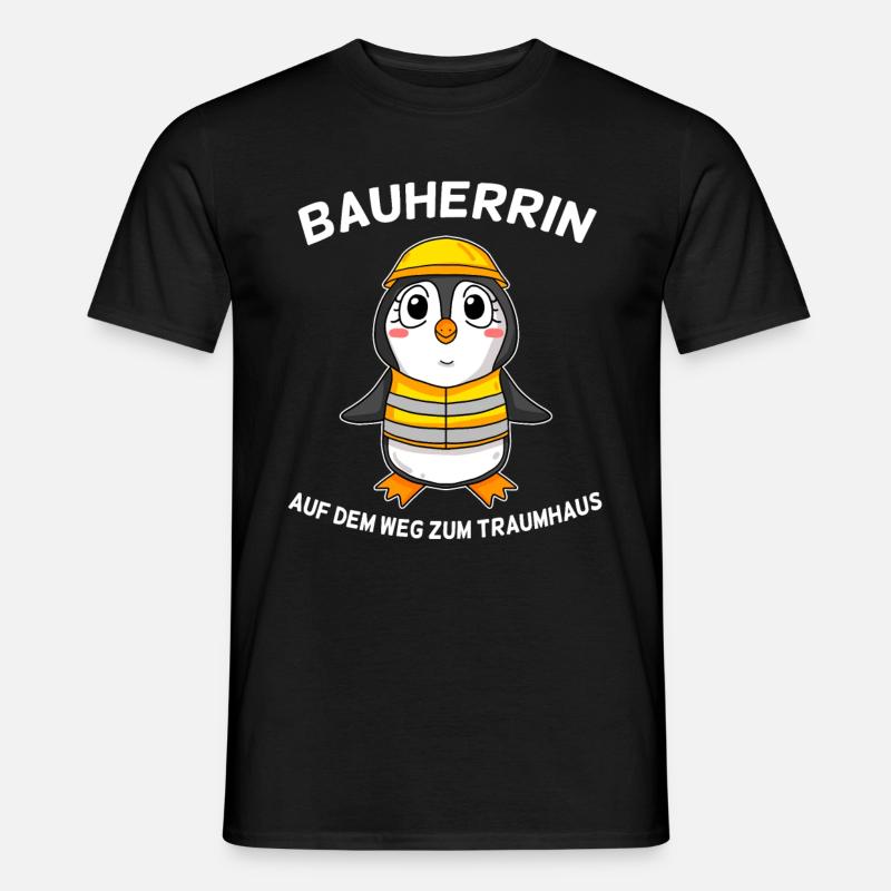 Bauherrin - Männer T-Shirt - Schwarz