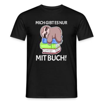 Buch Spruch Bücher lesen Leser Geschenk - Männer T-Shirt - Schwarz - Vorne - AI Model Male 178 light (178cm)