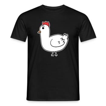 Poulet coq - T-shirt homme - noir - Devant - AI Model Male 178 light (178cm)