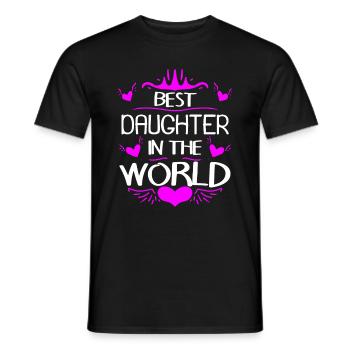 Beste Tochter der Welt - Männer T-Shirt - Schwarz - Vorne - AI Model Male 178 light (178cm)
