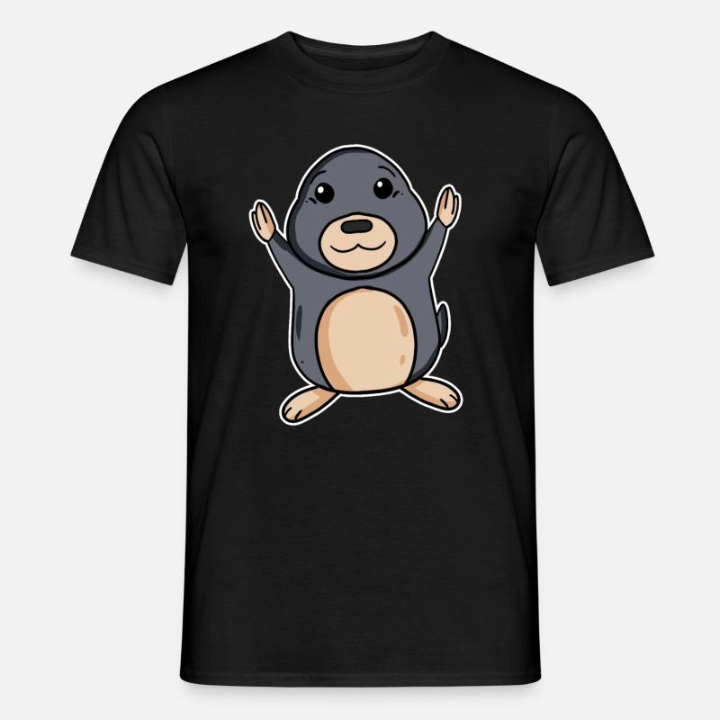 Muldvarp - Mænd T-shirt - sort