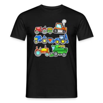 Landmaschinen Landmaschine Bauernhof Fahrzeuge - Männer T-Shirt - Schwarz - Vorne - AI Model Male 178 light (178cm)