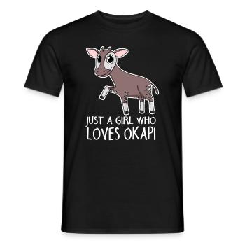 Okapi - Männer T-Shirt - Schwarz - Vorne - AI Model Male 178 light (178cm)