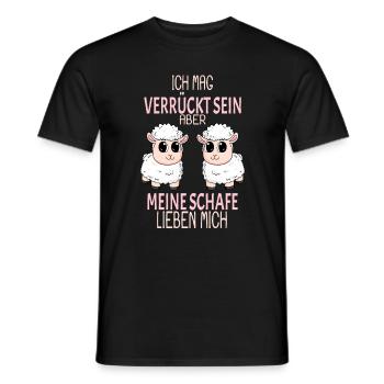 Schaf Schafe Spruch Geschenk - Männer T-Shirt - Schwarz - Vorne - AI Model Male 178 light (178cm)