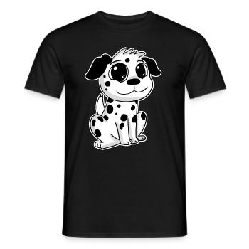 Dalmatiner - Männer T-Shirt - Schwarz - Vorne - AI Model Male 178 light (178cm)