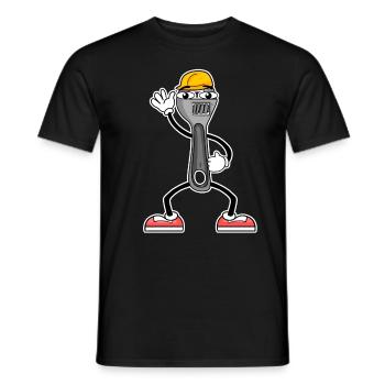 Outil De Cartoon Clé à molette - T-shirt homme - noir - Devant - AI Model Male 178 light (178cm)