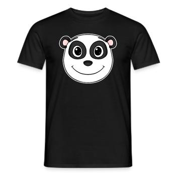 Panda - T-shirt homme - noir - Devant - AI Model Male 178 light (178cm)