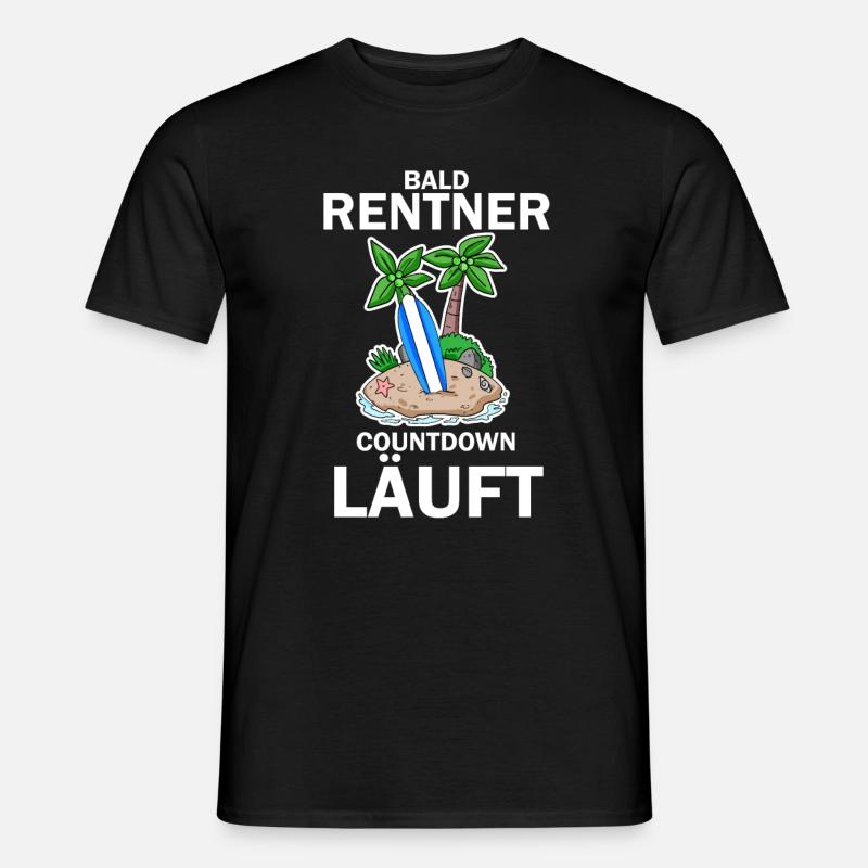 Rentner Countdown - Männer T-Shirt - Schwarz