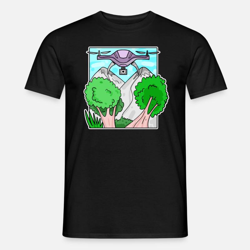 Drohne - Männer T-Shirt - Schwarz