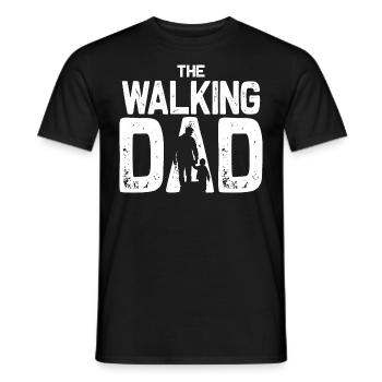 Le père qui s’en va - T-shirt homme - noir - Devant - AI Model Male 178 light (178cm)