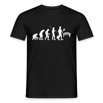 Pizzabäcker Pizzaofen Pizzateig Hobby Pizza backen - Männer T-Shirt - Schwarz - Vorne - AI Model Male 178 light (178cm)