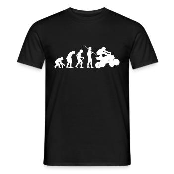 Quad Rider Quad Biker Evolution - Men's T-Shirt - black - Front - AI Model Male 178 light (178cm)