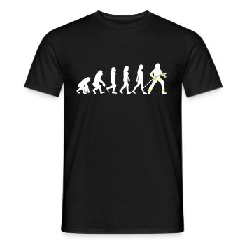 Feuerwehrfrau Damen Feuerwehr Evolution - Männer T-Shirt - Schwarz - Vorne - AI Model Male 178 light (178cm)