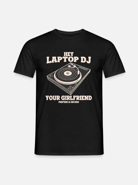 DJ - Männer T-Shirt - Schwarz