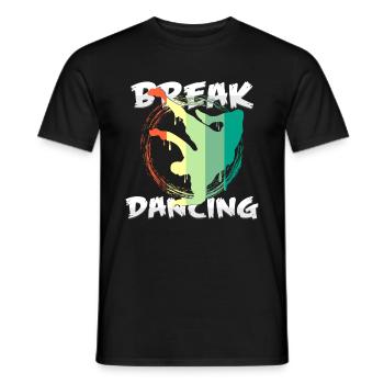 break dance - T-shirt homme - noir - Devant - AI Model Male 178 light (178cm)