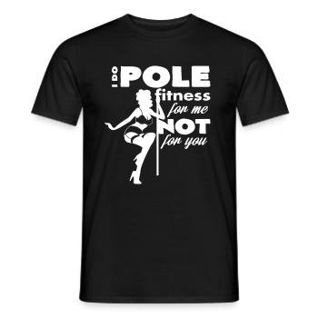 Pole Dance - Men's T-Shirt - black - Front - AI Model Male 178 light (178cm)