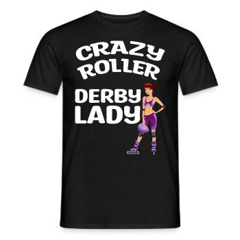 Roller Derby | Sports Player Team Trainer - Men's T-Shirt - black - Front - AI Model Male 178 light (178cm)