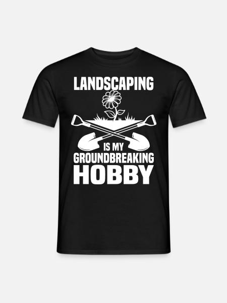 Landschaftsgestaltung - Männer T-Shirt - Schwarz