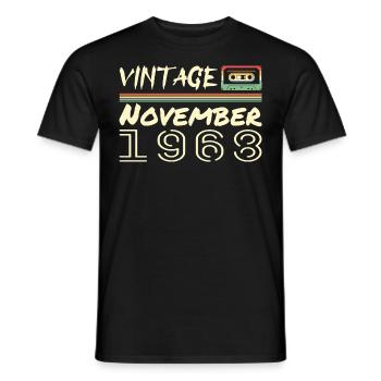 Légendaire Depuis Novembre 1968 - November 1968 - T-shirt homme - noir - Devant - AI Model Male 178 light (178cm)