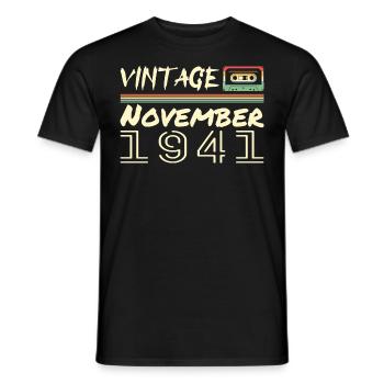 Légendaire Depuis Novembre 1941 - November 1941 - T-shirt homme - noir - Devant - AI Model Male 178 light (178cm)