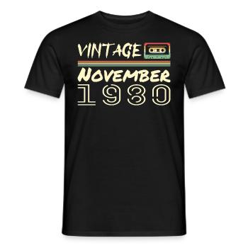Legendary Since November 1980 - November 1980 - Men's T-Shirt - black - Front - AI Model Male 178 light (178cm)