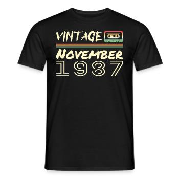 Legendary Since November 1987 - November 1987 - Men's T-Shirt - black - Front - AI Model Male 178 light (178cm)