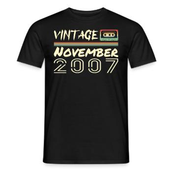 Légendaire Depuis Novembre 2007 - November 2007 - T-shirt homme - noir - Devant - AI Model Male 178 light (178cm)