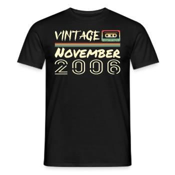 Legendary Since November 2006 - November 2006 - Men's T-Shirt - black - Front - AI Model Male 178 light (178cm)