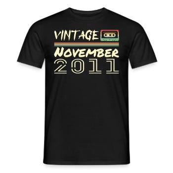 Légendaire Depuis Novembre 2011 - November 2011 - T-shirt homme - noir - Devant - AI Model Male 178 light (178cm)