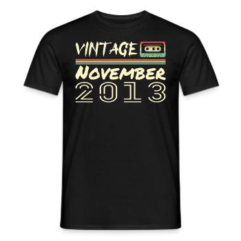 Legendary Since November 2013 - November 2013 - Men's T-Shirt - black - Front - AI Model Male 178 light (178cm)