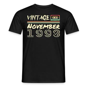 Légendaire Depuis Novembre 1998 - November 1998 - T-shirt homme - noir - Devant - AI Model Male 178 light (178cm)