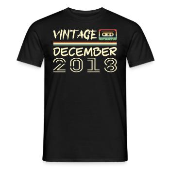 2018 Décembre 2018 Jubilé Décembre 2018 - T-shirt homme - noir - Devant - AI Model Male 178 light (178cm)