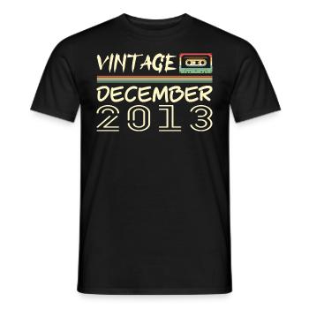 2013 December 2013 Jubilee December 2013 - Men's T-Shirt - black - Front - AI Model Male 178 light (178cm)