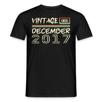 2017 December 2017 Jubilee December 2017 - Men's T-Shirt - black - Front - AI Model Male 178 light (178cm)
