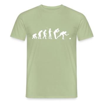 Kegel Team Shirt Bowling Evolution Kegeln Kegelclu - Männer T-Shirt - Sage - Vorne - AI Model Male 178 light (178cm)