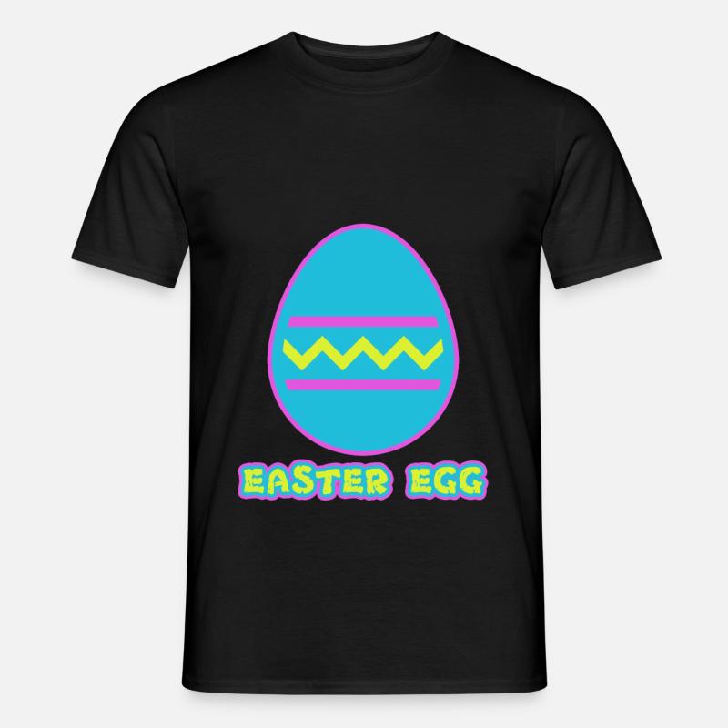 Easter Egg - Oster Ei - Männer T-Shirt - Schwarz