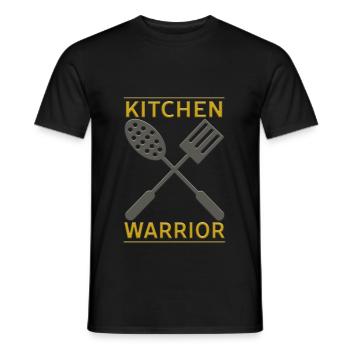 Kitchen Warrior - Kitchen Warrior - Men's T-Shirt - black - Front - AI Model Male 178 light (178cm)