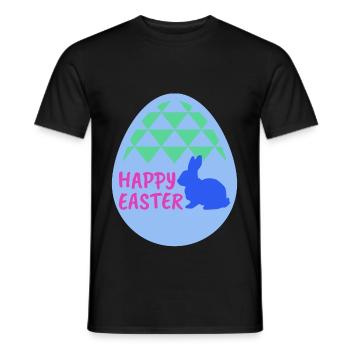 Joyeuses Pâques - Joyeuses Pâques - T-shirt homme - noir - Devant - AI Model Male 178 light (178cm)
