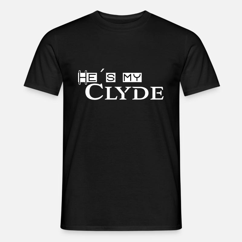 Partnerlook Bonnie & Clyde 2 (part2) Geschenk Paar - Männer T-Shirt - Schwarz