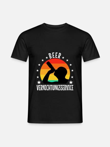 Beer Destruction Service - Men's T-Shirt - black