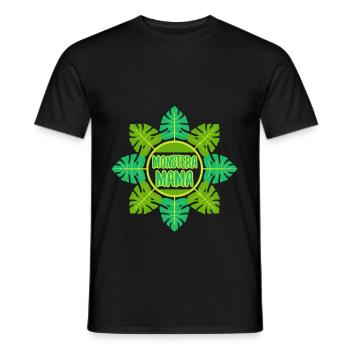 Monstera Mama - T-shirt homme - noir - Devant - AI Model Male 178 light (178cm)