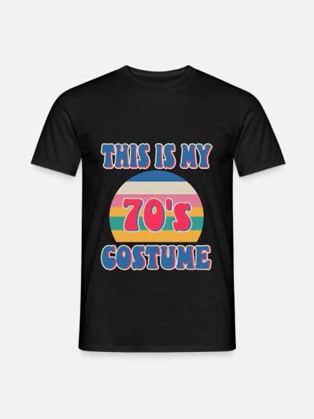 This Is My 70s Costume - Men's T-Shirt - black